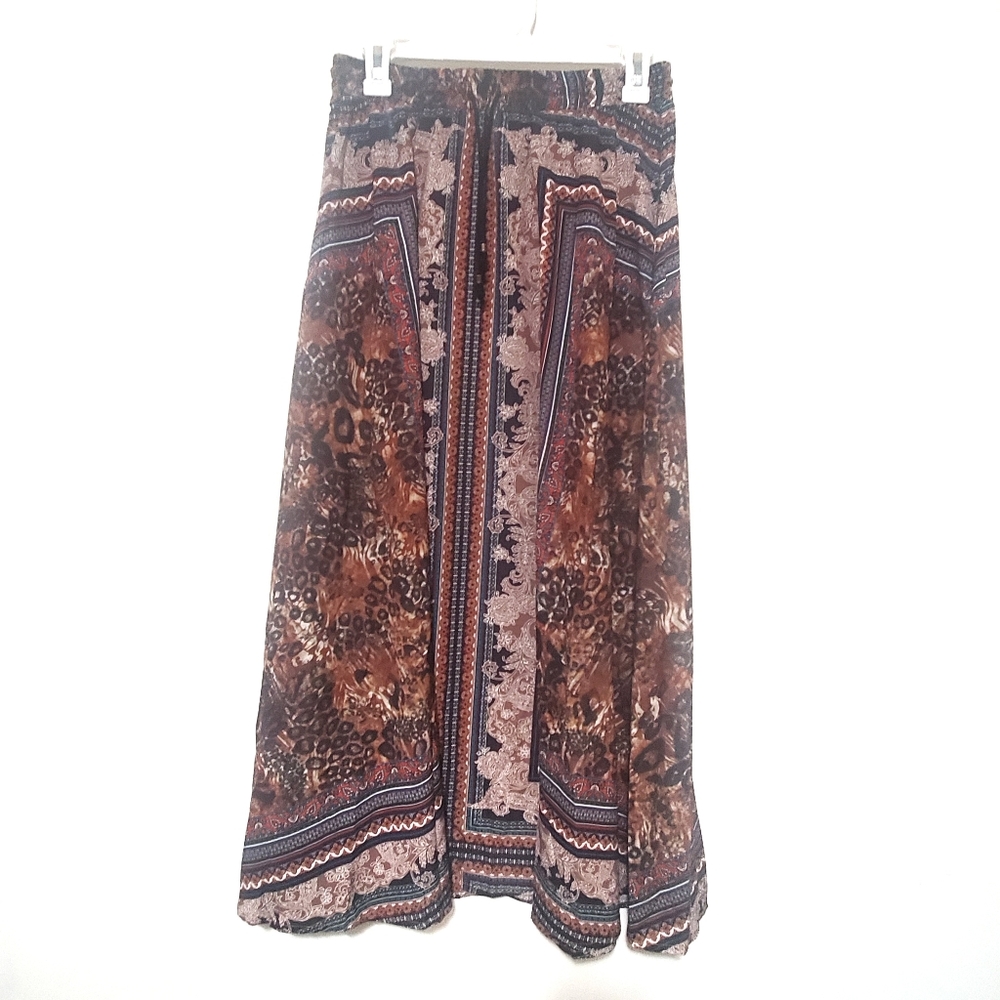 New printed maxi skirt size small